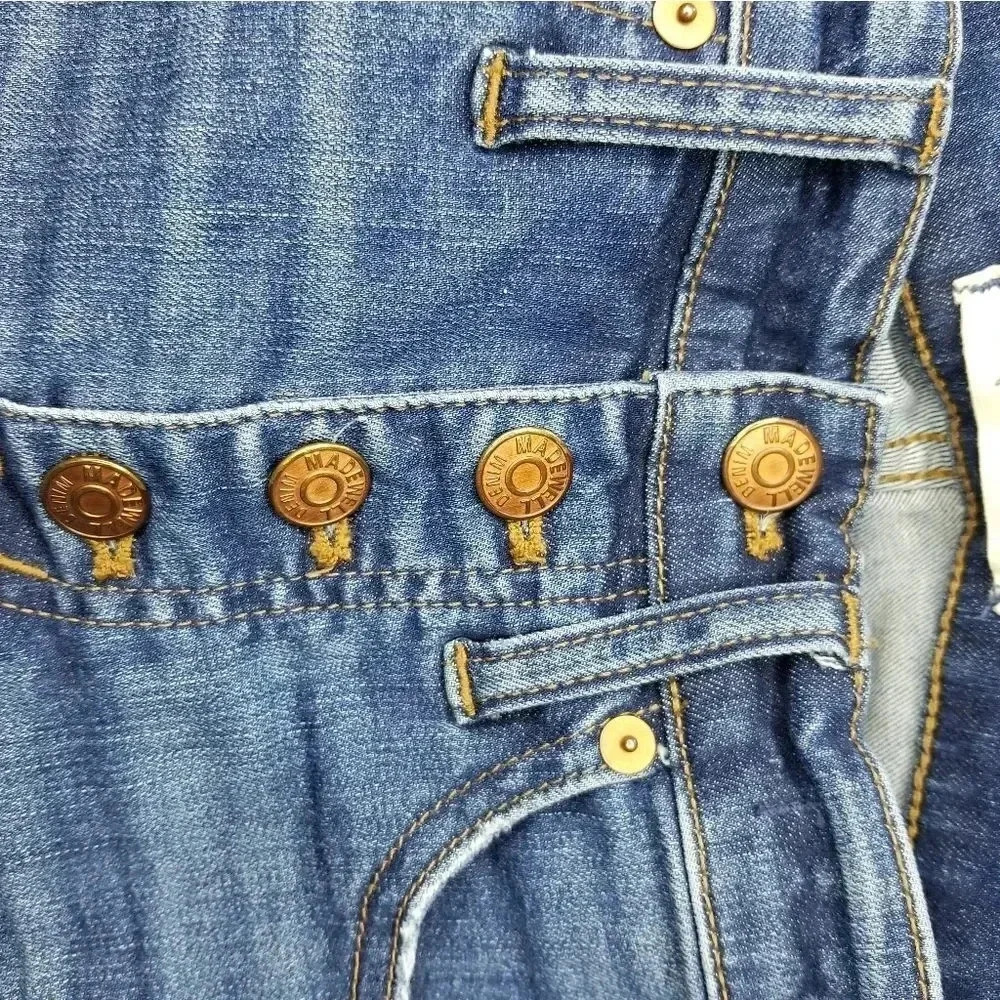 ♥️ Madewell ♥️| 10" High Rise Skinny Button Fly Drop Hem Jean's Sz 25 - Picture 9 of 9
